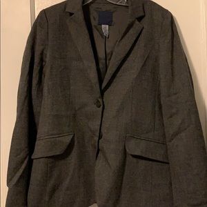 Dark grey tweed blazer